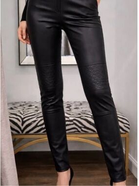 Christian Dior Lambskin Leather Leggings - Size 44 - New with Tags